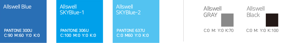 ALLSWELL LOGO COLOR SYSTEM